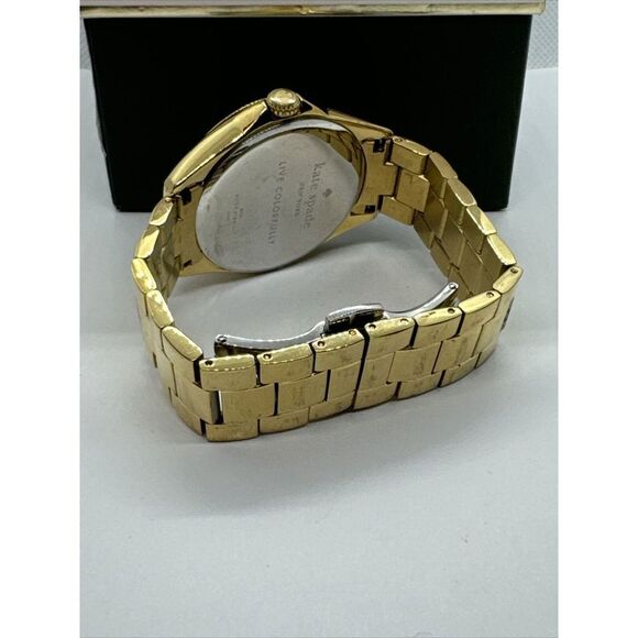 Kate Spade Seaport Grand 0030 Women\'s Gold Analog Dial Quartz Wrist Watch JNA143 main image 11
